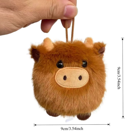 Highland Cow Plush Animal Keychain | Accessories