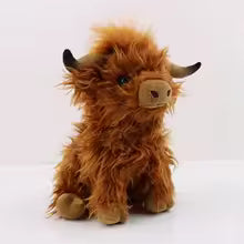 Highland Cow Stuffed Animals Plush Toy